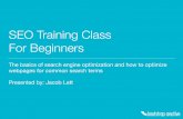 SEO Optimization Training for Beginners - Sterling Heights Michigan 48314