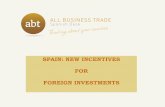 Spain incentives foreing investment