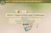 Africa APPG- IMF's Regional Economic Outlook for Sub-Saharan Africa (October 2014)