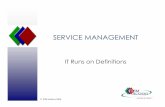 Service Management Definitions - ITSM Academy Webinar