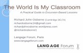 IATEFL 2015 presentation - The World Is My Classroom