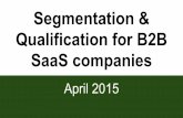 Sales Segmentation & Qualification for B2B SaaS Companies