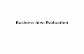 Business idea evaluation