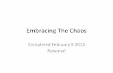 EMBRACING THE CHAOS