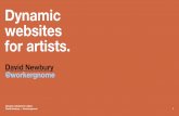 Dynamic websites for artists.