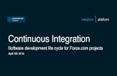 Continuous Integration - Software development lifecycle for Force.com projects