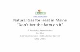 Natural gas as alternative heating fuel in New England