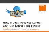 How Investment Marketers Can Get Started on Twitter