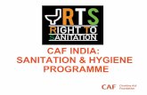 CAF India Right to sanitation Campaign