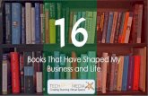 16 Books That Have Shaped My Business and Life
