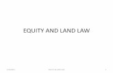 Equity and land law (Topic 2)