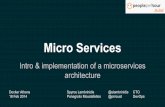 Intro & implementation of a microservices architecture
