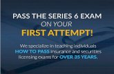 Pass the Series 6 exam on your first attempt!