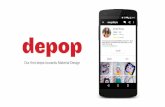 Depop - "Our first steps towards Material Design" @ London Android Meetup