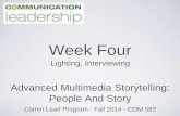People & Story Class 4: Lighting and Interviewing