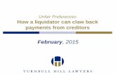 Unfair Preferences: How a liquidator can claw back payments from creditors