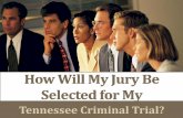How Will My Jury Be Selected for My Tennessee Criminal Trial?