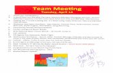 Team Meeting Agenda Notes - April 2015 | BHGRE Gary Greene, The Woodlands and Magnolia marketing centers