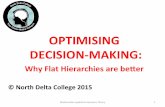 Optimising decision making