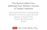 The writer's brand called you for the International Women's Writing Guild Conference