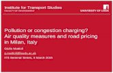 Pollution or congestion charging?  - Air quality measures and road pricing in milan