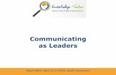 Communicating as leaders