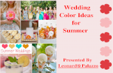 Summer wedding color ideas