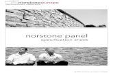 norstone panel Specification Sheet