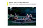 How to build a masonry fire pit