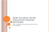 How To Deal With Negative Online Reviews - GennGlobal