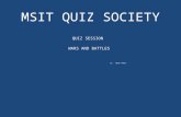 Quiz Session(Wars and Battles)