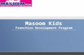 Masoom Kids preschool Franchise India