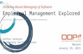 OOP-2015 - Empirical management explored (Gunther Verheyen)