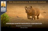 Magnum Hunter Resources Investor Presentation - Feb 2015