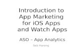 Introduction to App Store Optimization (ASO) and App Analytics