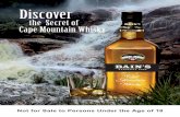 Bains Cape Mountain Whisky fact sheet (with visual)