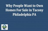 Why People Want to Own Homes For Sale in Tacony Philadelphia PA