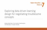 Exploring data driven learning design for negotiating troublesome concepts