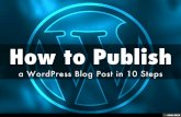 How to Publish a WordPress Blog Post [in 10 Steps]