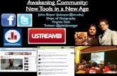 VLGMA talk on Awakening Community: New Tools in a New Age