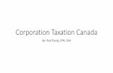 Corporation taxation canada