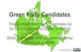 Green Party candidates slides 3 of 10 (qc 2of2 Longueuil—Charles-LeMoyne to Vimy)