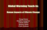 Global Warming Teach-In: Human Impacts of Climate Change