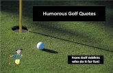 Humorous golf quotes