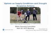 Update on Supply Conditions and Drought Response Actions