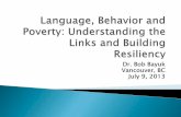 Language, behavior and poverty vancouver presentation modified short version with style