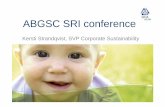 SCA's Presentation from the ABGSC SRI conference, June 12 - 2012