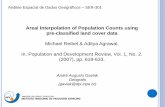 Areal Interpolation of Population Counts using pre-classified land cover data