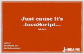 So you write JavaScript? Keep the crap out of there then!