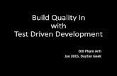 Build Quality In with TDD